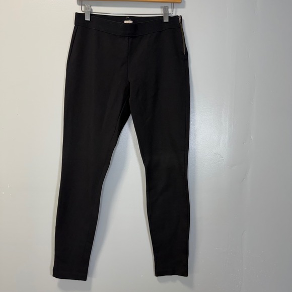 J. Crew Pants - J Crew Womens Pixie Pant Black Side Zip Skinny Leg Trousers 8 Business Casual